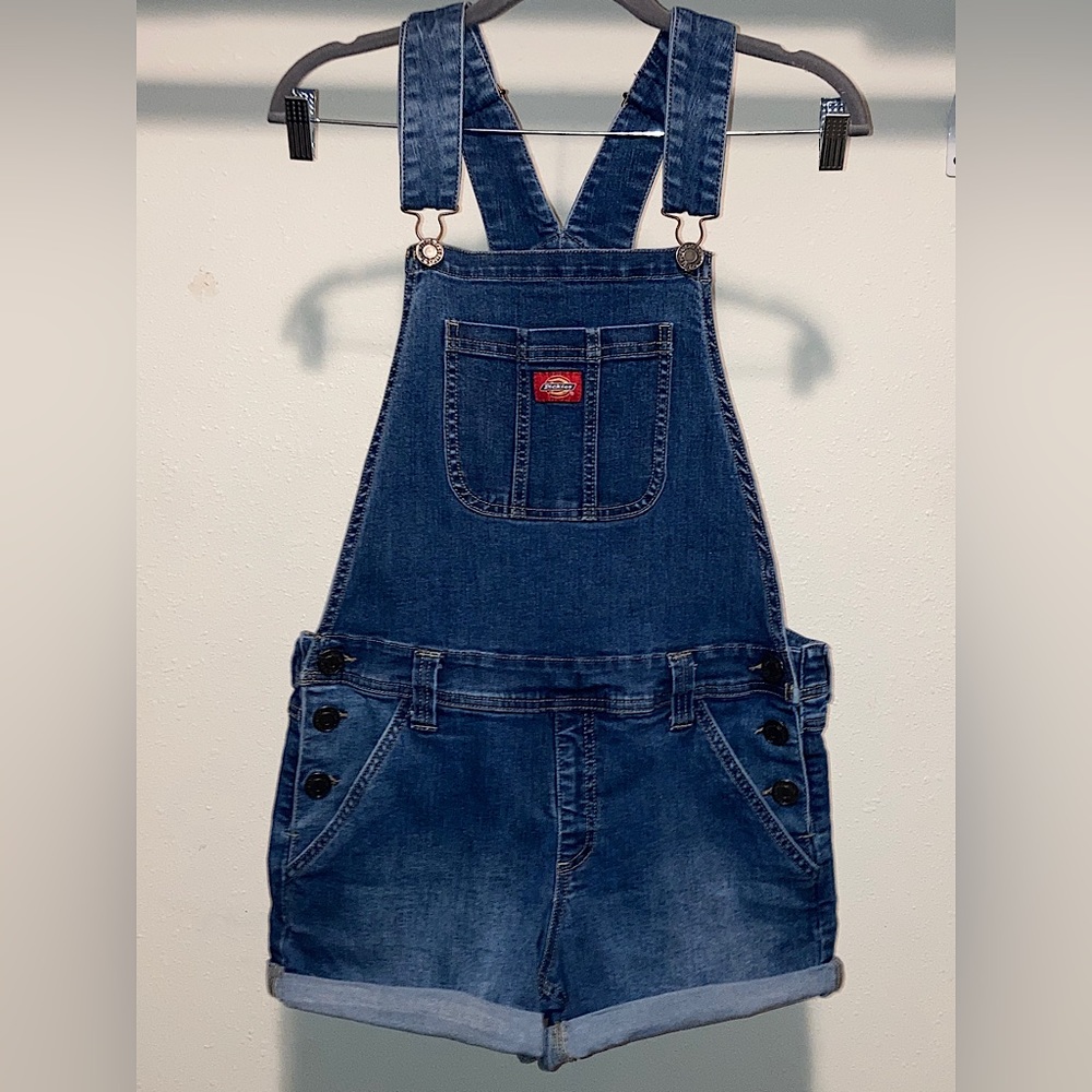 COPY - Dickies Denim Short Overalls, Size Large